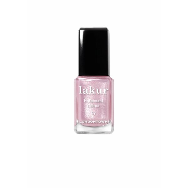 LONDONTOWN Baby Pink Glittery Nail Polish, Pink Strawberry lakur, Vegan Chip-Resistant Long-Lasting Nail Lacquer, 40 fl oz