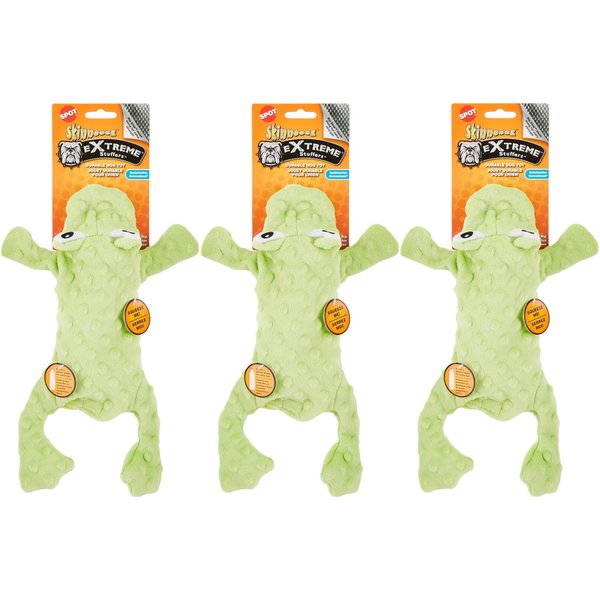 Ethical Pets 3 Pack of Skinneez Extreme Stuffer Frog Dog Toys, 18 Inch3