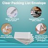 APQ Clear Top Loading Packing List Envelopes, 7 x 10 Inches. 100 Pack Packing Slip Envelope Pouches. Self-Seal Plastic Shipping Label Pouches. Durable Packing List Mailing Envelopes for Documents
