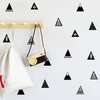 Mountain Wall Decals,8 Different Pattern,Removable Vinyl Wall Stickers for Baby Kids Boy Girl Bedroom Nursery Decor A16 (Black)