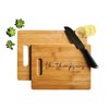 Personalized Bamboo Cutting Board - Handmade Rustic Kitchen Decor - Large Durable Butcher Block Alternative with Engraving - Eco-Friendly Gift for Housewarming or Wedding