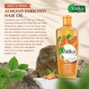 Dabur Hair Oil, Natural Moisturizing, Strengthening Serum for Healthy Scalp, Nourishing Hair Oil for Soft, Manageable, Smooth & Silky Hair From Root to Tip (Almond, 10.14 fl Oz)