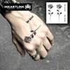 INKARTLINK Tattoo Tech, 3 Sheets Small Semi Permanent Tattoo, Adult Art Design Temporary Tattoos, Lasts 1-2 Weeks, Waterproof, Realistic Look, No Adhesive, No Reflection (Roses)