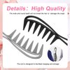 2pcs Wide Tooth Comb for Curly Hair, Plastic Shark Teeth Hair Comb for Brushing Out Curls Hair Tool for Wet Wavy Thick Hair Wig Haircut Salon Women Men