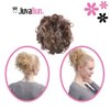 JUVABUN Curled Clip in Hair Buns -Brownish Blonde| Hair Bun Maker | Hair Buns Hair Piece| Curled Hair Bun Scrunchie | Everyday Wear | Washable & Realistic|Hair Bun Clip - Brownish Blonde