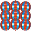 9 Pack Circus Balloons - LIYDE Carnival Decorations Circus Theme Party Decorations Circus Decorations 22 Inch 360 Degree 4D Carnival Balloons (Blue and Red)
