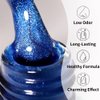 Firedeep Cat Eye Gel Nail Polish 16ml Sapphire Blue Gel Polish Holographic Glitter UV/LED Gel Polish for Nail Art DIY at Home Manicure with Magnetic Stick