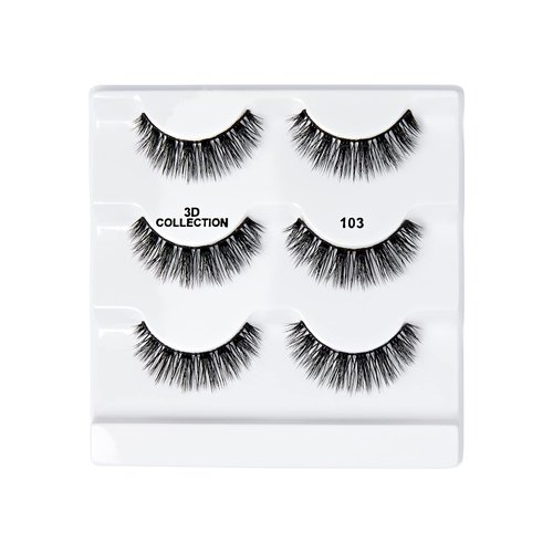 iEnvy False Eyelashes 3 Pairs Fluffy and Natural Multiangle and Volume Faux Mink Lashes (03)
