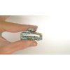 Generic Small abalone sea shell effect blue rectangle hair claw clamp clip