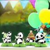 Demissle 14 Pieces Panda Party Decorations Panda Honeycomb Centerpieces Panda Party Supplies Cute Paper Table Centerpieces Birthday Party Table Decoration