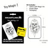 INKARTLINK Temporary Tattoos, Semi Permanent Tattoo Adult Art Design Waterproof Temp Tattoo Party Favors Tattoo Stickers Realistic Look, No Adhesive, Lasts 1-2 Weeks Black (Skull Compass)
