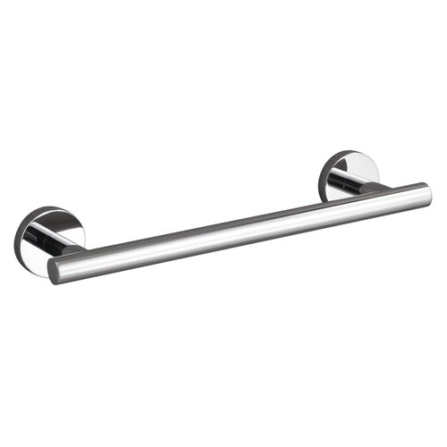 USHOWER Polished Chrome Hand Towel Bar, 9-Inch Towel Racks for Bathroom Wall-Mounted, SUS304 Stainless Steel Towel Rod (Total Length 12-Inch)