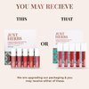 Just Herbs Organic Liquid Lipstick Kit Set of 5, Hydrating & Lightweight Lip Color - Paraben & Silicon Free - 1.6 fl oz. (Nudes & Browns)
