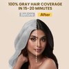 COSYAGE Black Hair Dye Shampoo for Gray Hair - 3 In 1 Hair Color Shampoo for Women, Natural Ingredients, Ammonia-Free, Champu Para Canas Mujer, Black (500mL,17.6 Fl Oz)