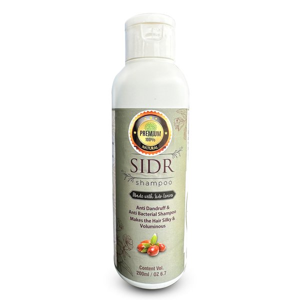100% Natural Sidr Jujube Leaves Shampoo (200ml)-Dandruff Shampoo for Women&Men-Clarifying Shampoo for Build Up