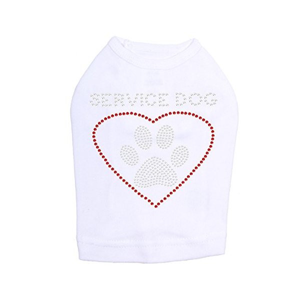 Service Dog Dog Shirt 3XL White