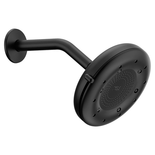 Moen N400R0BL Quattro Rainshower Showerhead with Four Unique Shower Experiences, Matte Black