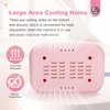 SAVILAND Nail Tool Sterilizer Electric: High-Temperature 365℉ Sterilizer for Nail Tools Portable Pink Nail Sterilizer with Glass Beads to Sterilize Any Metal Tools Salon & Esthetician Supplies