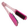 Double Sided Brush Clamp Brush for Straightening Hair Sheet Straightener Double Comb Double Sided Straightening Brush Curling Wands