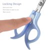 Ergonomic Safety-Lock Hair Scissor Set – Professional Precision Cutting & Thinning Shears with Secure Slide Lock for Children and Adult - Blue