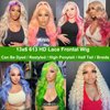 613 13x6 Lace Front Wig Human Hair 613 HD Lace Frontal Wig 30 Inch Straight Lace Front Wigs Human Hair Pre Plucked Brazilian 180 Density HD Transparent Blonde Lace Front Wigs Human Hair Glueless
