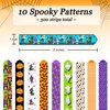 300 Halloween-Themed Paper Chain Strips for Crafting. No Glue or Tape Needed. Kid Friendly & Family Fun. 10 Spooky Patterns. Over 50 Feet of Paper Chains for Party Decorations & Classroom Decorations