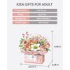 LUOGFYNI Flowers Bouquet Building Kit, Artificial Flower Blocks Set Toy for Adults, Creative Botanical Collection for Home Decor, Birthday Valentine's Day Gifts for Girls (1951)