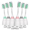 GottaShine Replacement Toothbrush Heads Compatible with Philips Sonicare Screw-on E-Series, Xtreme, CleanCare Electric Toothbrush, Sonicare Replacement Heads Refills, Multi-Color Rings, 6 Pack