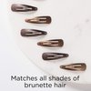 Goody Colour Collection Contour Hair Clips, Brunette, 6Count (Pack of 3)