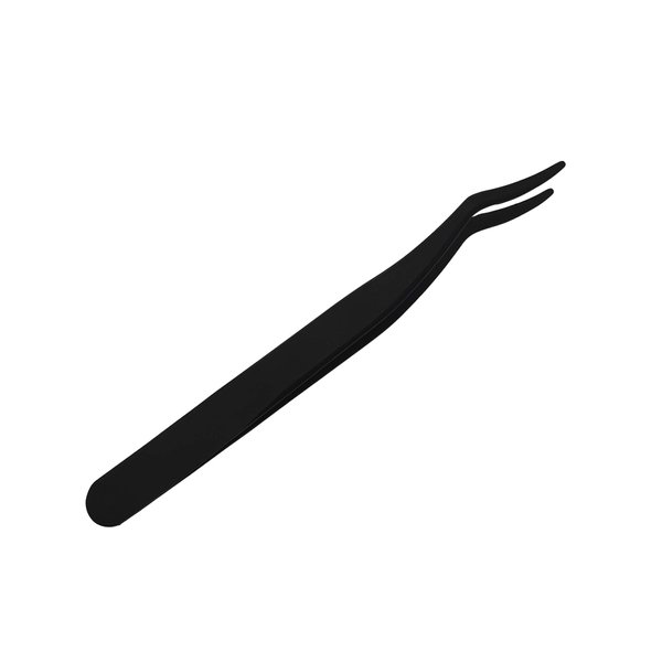 Eyelashes Applicator Tool Eyelash Extension Tweezers Remover Clip Tweezers Nipper（Black1)
