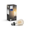 Philips Hue White Dimmable Filament ST19 LED Smart Vintage Edison Bulb, Bluetooth & Hub Compatible (Hue Hub Optional), Voice Activated with Alexa