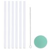Greant 6 Pack Replacement Straws for 32 oz Hydro Flask Wide Mouth Bottles - BPA Free with Brush
