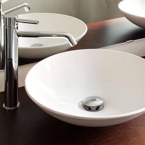Yodel Faucet Bathroom Sink Drain Stopper Pop up Drain Without Overflow for Vessel Sink Lavatory Vanity,Chrome