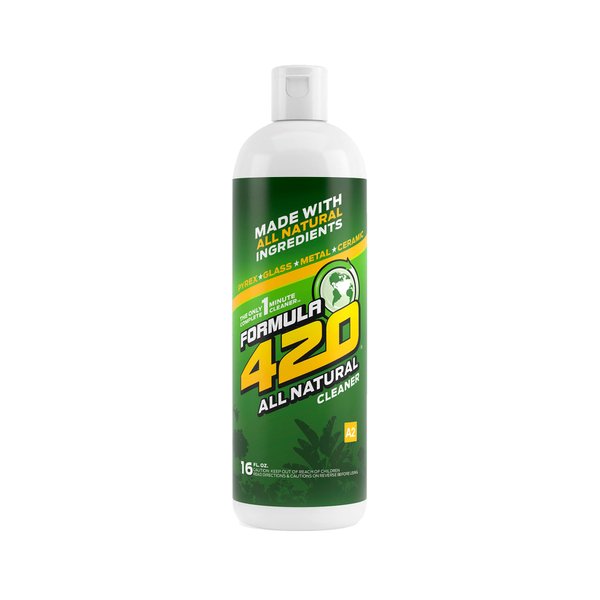 ALL NATURAL Formula 420 Pipe Cleaner - Cleans - Glass, Pyrex, Metal, Ceramic 16 Ounce