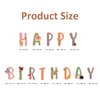 SUNBEAUTY Woodland Party Decorations Woodland Happy Birthday Banner Forest Animal Garland for Kids Boys Girls Baby Shower Woodland Birthday Jungle Party Decoration Supplies | Pre-Strung