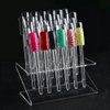 FingerAngel 64 PCS UV Gel Nail Art Tips Samples Nail Sticks Acrylic Nail Display Stand Rack Practice Tool Clear