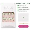 St. Patrick’s Day Press on Nails Medium Length Almond Fake Nails Glossy Green Glitter False Nails Gel Glue on Nails Full Cover Acrylic Artificial Nails for Women Girls Manicure 24Pcs