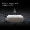 Water Leak Detector - Very Loud Water Sensor Alarm for Home, Flood Detection Alarm Sensor Alarm for Sinks, Sump Pumps, Basements, and Laundry Rooms by Mindful Design (White, 4 Pack)