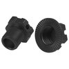 Vgoohobby Aluminum 17mm Splined Wheel Hubs Adapter & Nuts #8654 Compatible with Traxxas 1/10 E-Revo 2.0 Maxx & 1/8 Sledge RC Car (Black)