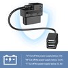 OBD Constant Power Cable for Dash Camera,Compatible with Garmin Dash Cam,OBDII Adapter Cable with Dual USB Interfaces,24 Hours Surveillance/Acc Mode with Low Voltage Protection 11.6-36V to 5V 3A