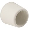 Softtouch 7/8 Inch Rubber Folding Metal Chair Leg Cap Replacement White, 4 Pieces