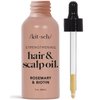Kitsch Rosemary Oil for Hair Growth & Healthy Scalp, Pre Wash Scalp & Hair Oil Infused with Biotin, Hair Growth Serum & Hair Strengthening Treatment, Nourishing & Volumizing in Recycled Bottle, 60 mL
