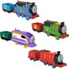 Thomas & Friends Motorized Toy Trains Set of 4 Engines, Thomas Percy Kana & James for Preschool Pretend Play Kids Ages 3+ Years