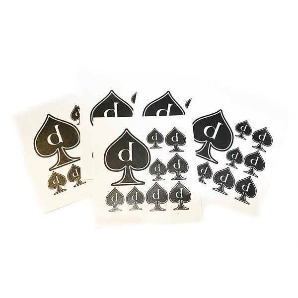 40pc beta of Spades and Queen of Spades Temporary Tattoos