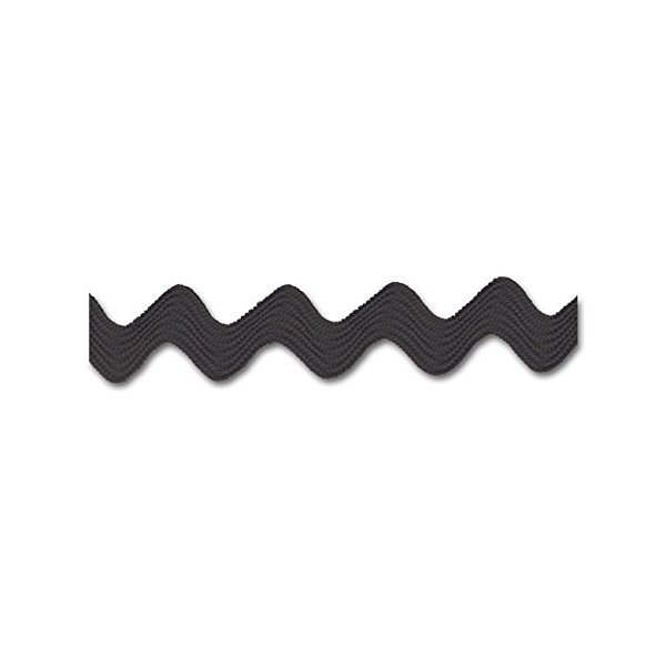 Black 1/2" Middy RIC RAC 24 Yards