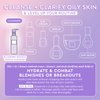 Glow Recipe Blueberry Bounce Gentle Face Cleanser - 3-in-1 Foaming Double Cleanser, Makeup Remover Face Wash & Clarifying Mask - Hydrating Hyaluronic Acid, Blueberry Extract & Exfoliating AHA (160ml)