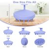 Meartchy Silicone Scalp Massager, Scalp Scrubber for Hair Growth with Soft Bristles, Scalp Exfoliator Brush Dandruff Removal Shampoo Brush for Wet Dry Scalp Care (Light Purple)