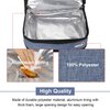 MIER Portable Thermal Insulated Cooler Bag Mini Lunch Bag for Kids, Bluesteel