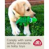 Crocodile Sensory Dog Toy Natural Rubber (Latex), Lead-Free & Chemical-Free, Handpainted, Soft & Squeak
