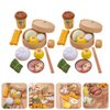 NUOBESTY 26pcs Dim Sum Toy Steamer Buns Chinese Breakfast Toy Pretend Play Kitchen Toy for Boys Girls